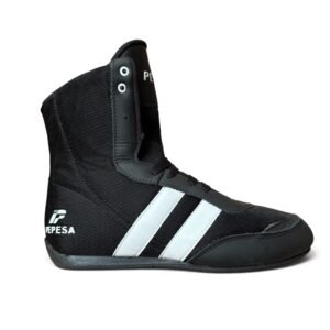 Bota de box negro/blanco/Botas de Box